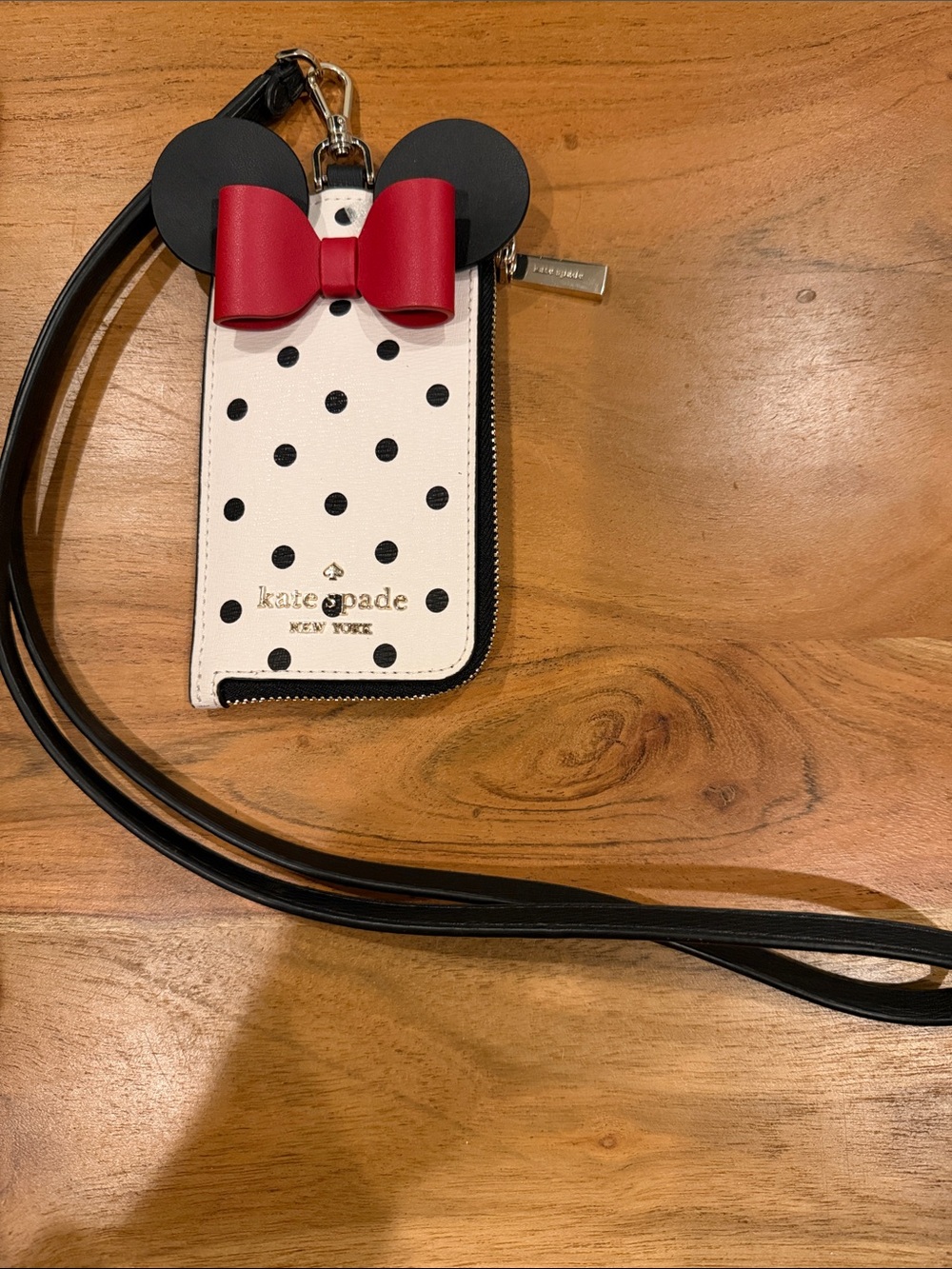 NWT Disney x Kate Spade New York Minnie Mouse Lanyard Wallet [limited edition]